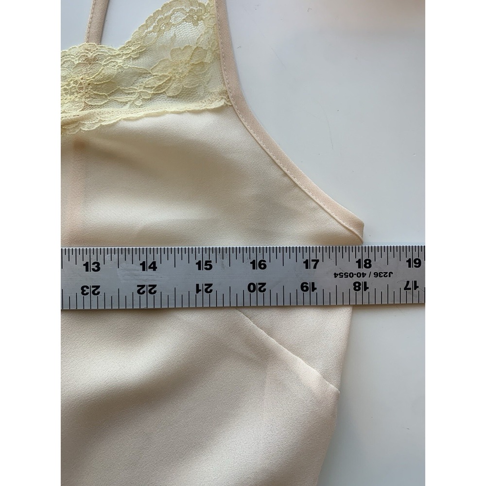 Ice Womens Midi Slip Dress 6 Pink Semi Sheer Cream Lace Dainty Feminine‎ Fairy - Picture 6 of 8